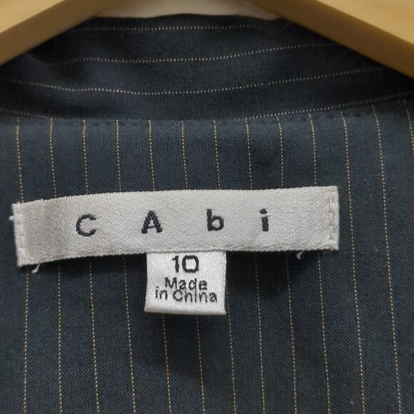 Cabi black Pinstripe blazer size 10 - Picture 3 of 7